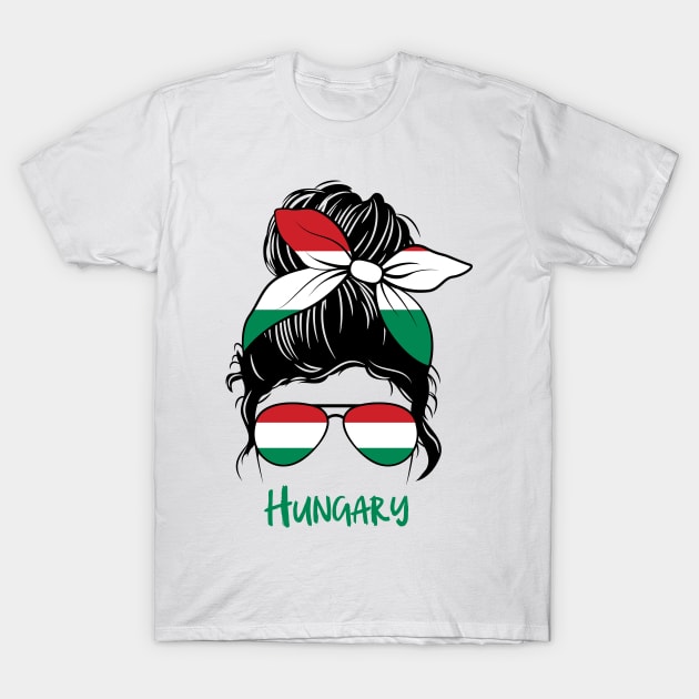 Hungary girl, Hungary Flag, Hungary gift heritage, Hungarian girlfriend T-Shirt by JayD World